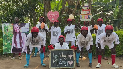 afrikanische Rugby-Band: Maßgeschneiderter Übergröße-Foto